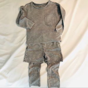 Afton Street Gray Soft 2 Piece Jogger Set Toddler